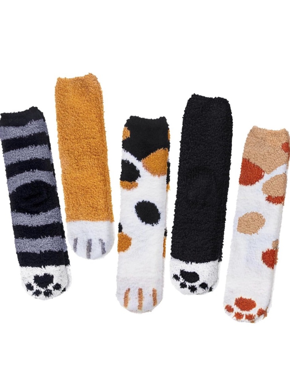 New Loritta 5 Pair Womens Fuzzy Socks Winter Warm Cozy Fluffy Super Soft Slipper